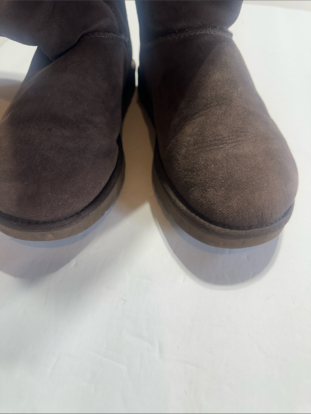 UGG slip on Classic Tall Shearling-Lined Boots - Dark Brown sz 9 comfortable - Picture 6 of 10